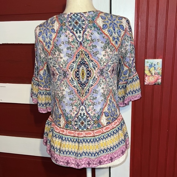 Kachel Anthropologie Silk Swing Top 4 - Picture 4 of 9